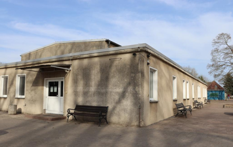 Sporthalle Außenansicht