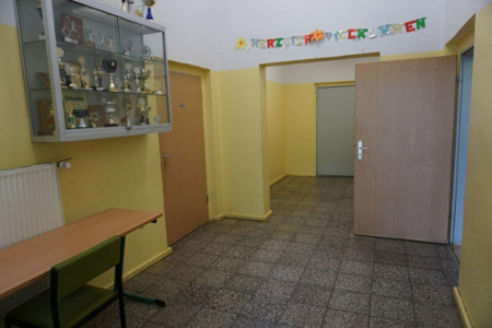 Sporthalle Passow Eingangsbereich