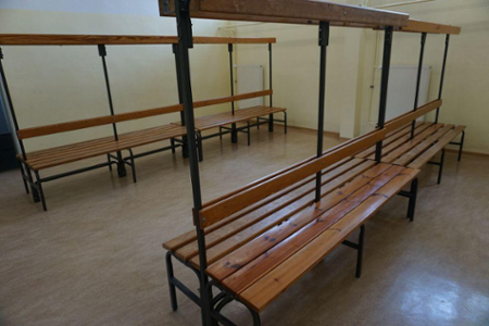 Sporthalle Passow Umkleidekabine