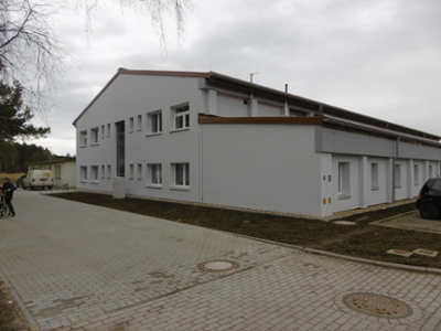 Sporthalle Rückersdorf Außenansicht