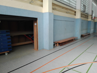 Sporthalle Walter Ausländer Geräteraum 07/2023