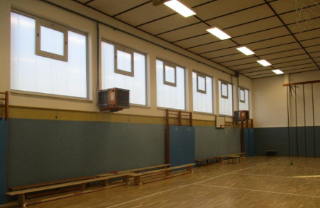 Sporthalle Hohenbucko Innenansicht